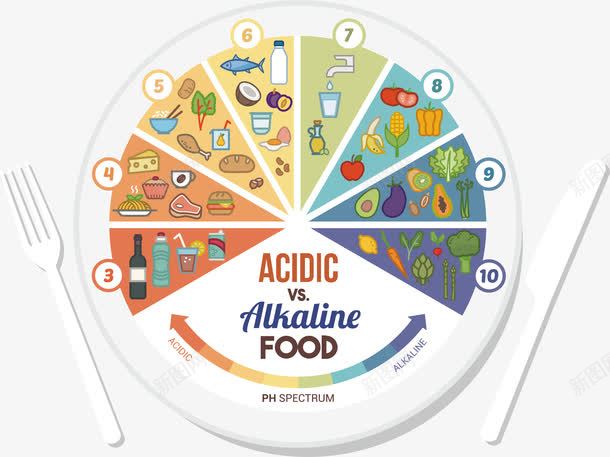 合理饮食png免抠素材_新图网 https://ixintu.com 圆形图案 营养早餐 食物矢量图 餐盘