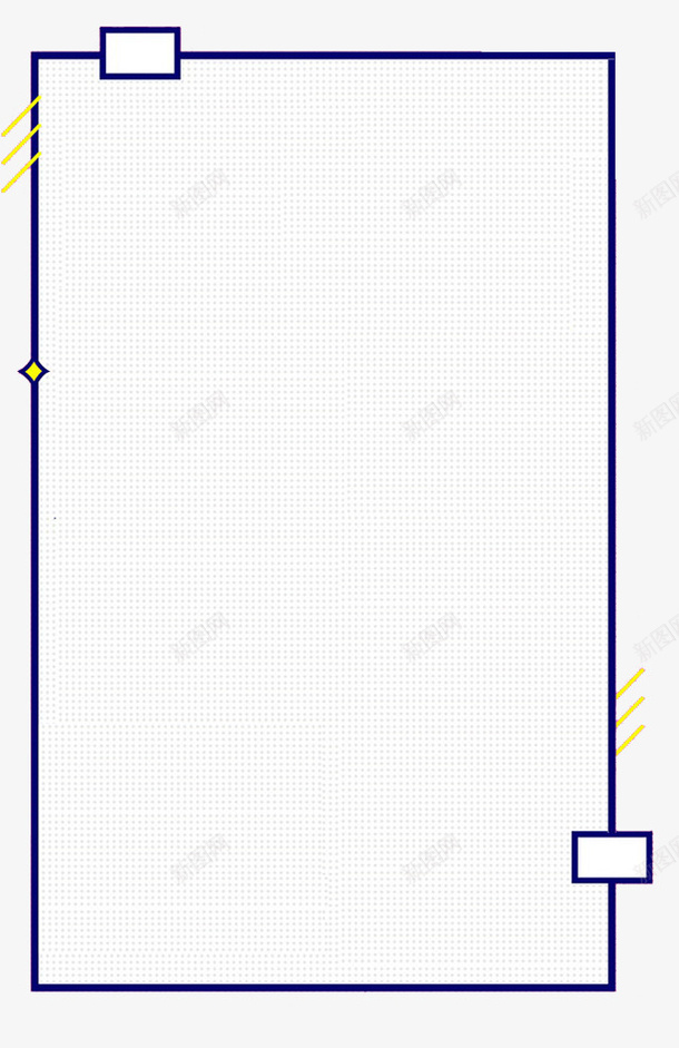 蓝色手绘的边框png免抠素材_新图网 https://ixintu.com png图形 png装饰 手绘 蓝色 装饰 边框