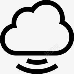 云信号白色的cloudicons图标png_新图网 https://ixintu.com Cloud Signal White 云 信号 白色的
