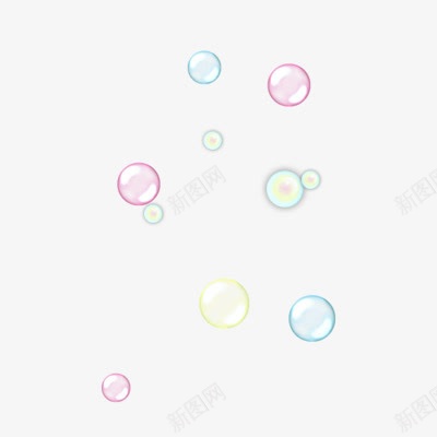 彩色泡泡png免抠素材_新图网 https://ixintu.com 免抠素材 彩色图案 泡泡素材 装饰图案