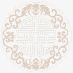 中国风花纹环装饰素材