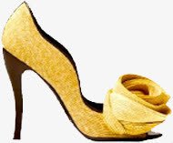黄色的创意玫瑰花高跟鞋png免抠素材_新图网 https://ixintu.com 创意 玫瑰花 高跟鞋 黄色