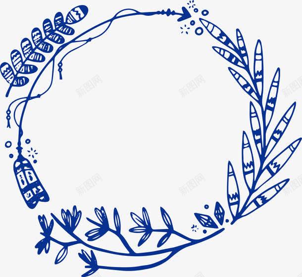 手绘深蓝色植物边框png图片免费下载 素材0zjapgwvu 新图网 手绘深蓝色植物边框png图片免费下载 素材0zjapgwvu 新图网