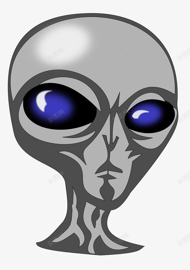 卡通的外星人png免抠素材_新图网 https://ixintu.com 卡通 外星人 大眼睛外星人 大脑袋