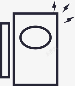 门磁门磁警报器矢量图图标高清图片