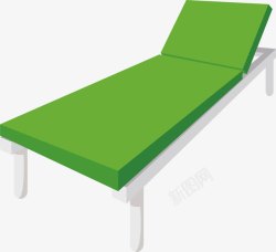 绿色病人病人用的绿色病床高清图片