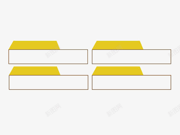 PPT元素png免抠素材_新图网 https://ixintu.com PPT元素 文本框 黄色
