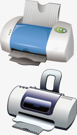 打印机元素矢量图素材