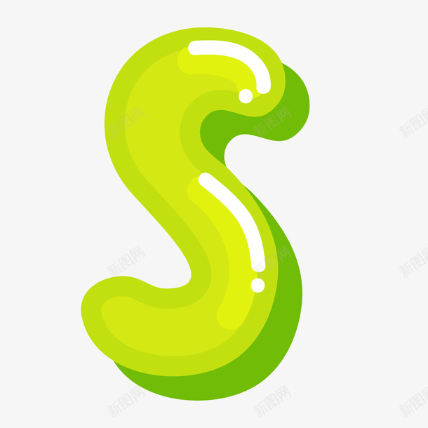 绿色英文字母png免抠素材_新图网 https://ixintu.com 字母 矢量字母 绿色 装饰图 装饰画