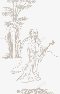 竹插画中国风插画高清图片