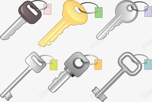 钥匙png免抠素材_新图网 https://ixintu.com 小柜子钥匙 小箱子 老式钥匙 自行车钥匙 钥匙