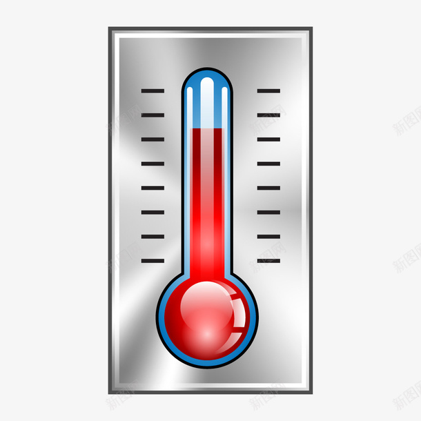 红色手绘的温度计png免抠素材_新图网 https://ixintu.com 动漫动画 卡通手绘 测量温度 温度计 红色 装饰图