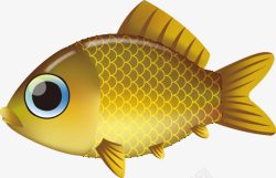 黄色的小鱼素材
