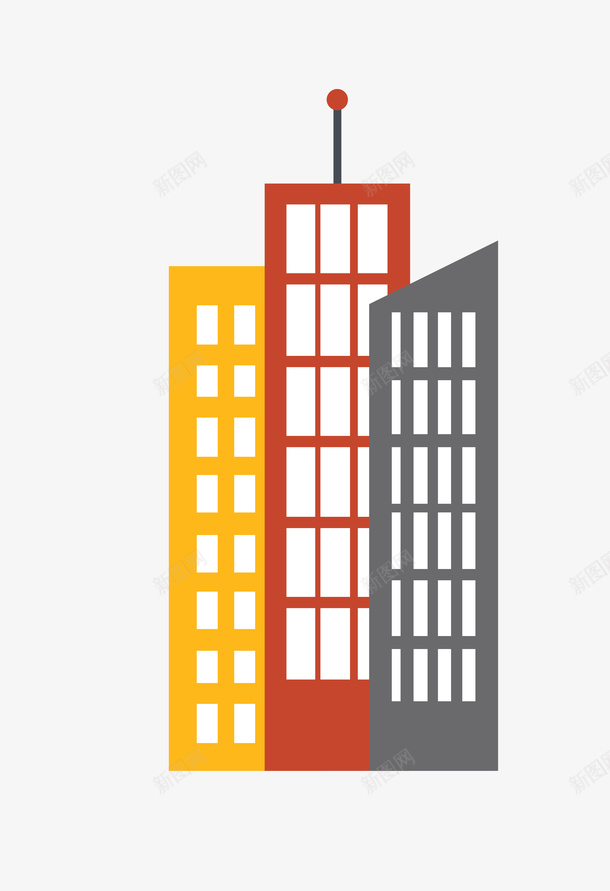 卡通建筑物png免抠素材_新图网 https://ixintu.com PNG图形 PNG装饰 卡通 建筑物 房屋 装饰