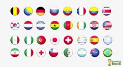 里约奥运各国国旗素材