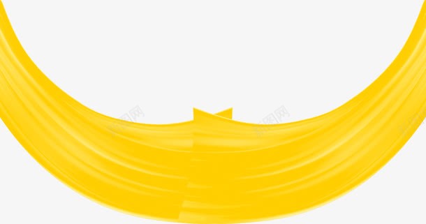 手绘黄色彩带宣传海报png免抠素材_新图网 https://ixintu.com 宣传 彩带 海报 黄色