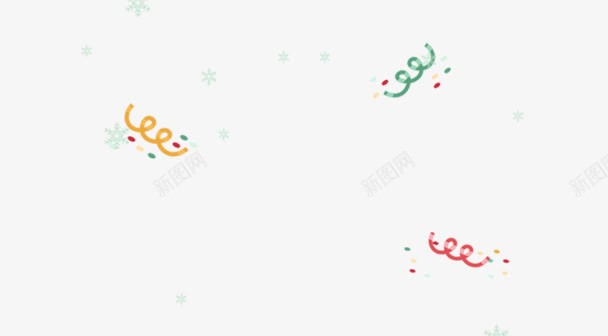 圣诞节漂浮雪花彩带png免抠素材_新图网 https://ixintu.com 圣诞节 彩带 漂浮 漂浮元素 雪花