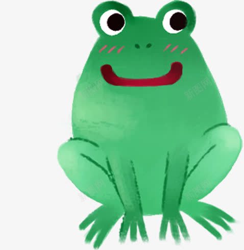 卡通绿色青蛙卡通手绘人物png免抠素材_新图网 https://ixintu.com 人物 卡通 绿色 青蛙