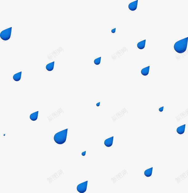 下雨矢量图ai免抠素材_新图网 https://ixintu.com 下雨 雨水 雨滴 矢量图