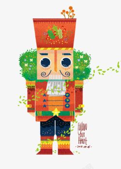 圣诞装饰胡桃夹子胡桃夹子高清图片