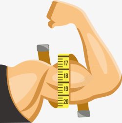 跑步减肥增肌男人手臂矢量图高清图片