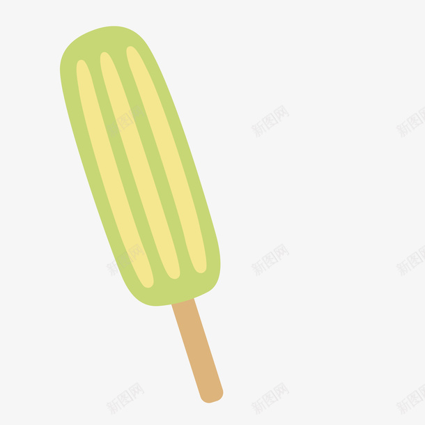 水彩冰淇淋png免抠素材_新图网 https://ixintu.com 冰淇淋 水彩 甜食 绿色 美食 零食 食品 食物