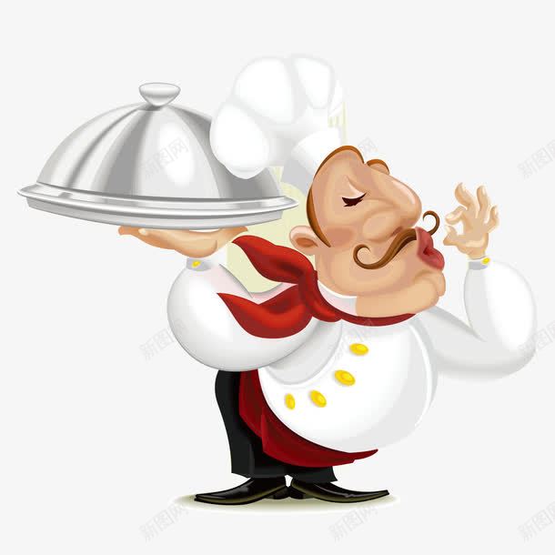 夸张的厨师png免抠素材_新图网 https://ixintu.com 厨师 帽子 白色 胡子 餐厅