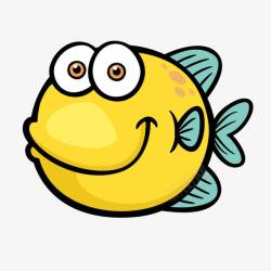 大眼睛金鱼黄色大眼睛金鱼高清图片