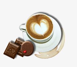 卡布奇诺之恋巧克力和咖啡高清图片