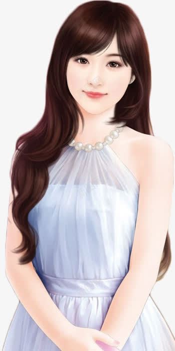 白裙长发飘飘女子png免抠素材_新图网 https://ixintu.com 女子 白裙子 长发 飘飘