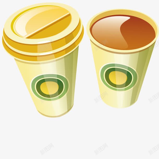咖啡饮料png免抠素材_新图网 https://ixintu.com 图形 形状 手绘 杯子 模型 物体