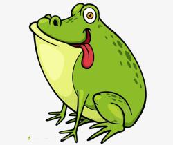 吐舌头的青蛙绿色青蛙高清图片