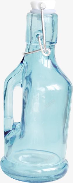 蓝色创意漂流瓶素材