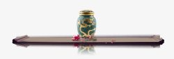 唯美中国风复古花瓶案几花朵素材