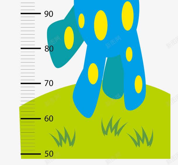 身高尺子矢量图eps免抠素材_新图网 https://ixintu.com 儿童身高 尺子 身高尺子 长颈鹿 矢量图