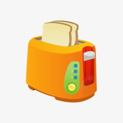 家用面包机卡通家用电器迷你面包机高清图片