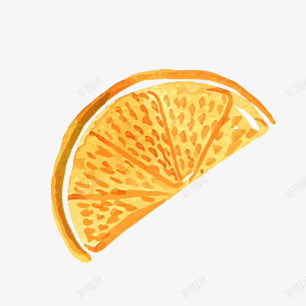 切开的手绘橙子png免抠素材_新图网 https://ixintu.com 切开的橙子 卡通水果 卡通食物 手绘橙子 橙子