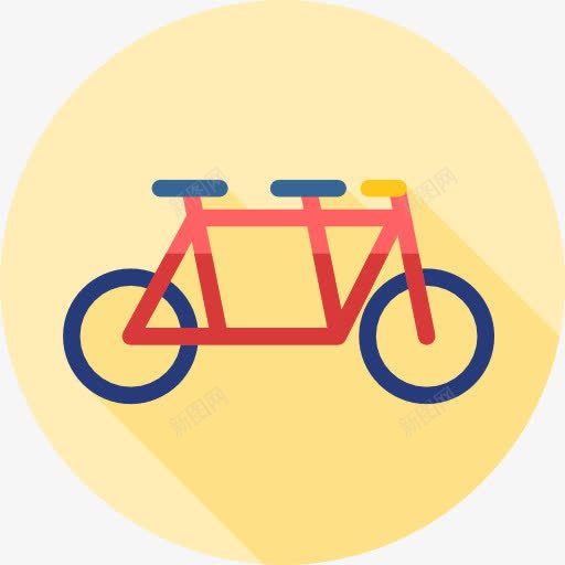 串联图标png_新图网 https://ixintu.com 串联 交通 浪漫 自行车 运动 运输