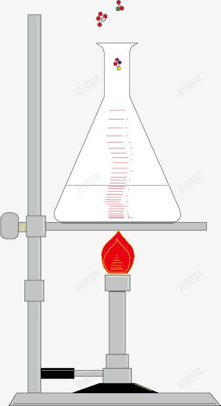 酒精灯和试瓶矢量图eps免抠素材_新图网 https://ixintu.com 化学实验 试瓶 酒精灯 矢量图