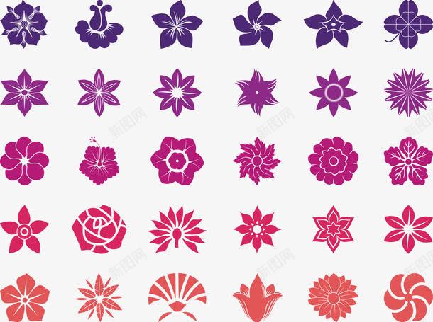 彩色对称花朵纹理png免抠素材_新图网 https://ixintu.com 对称 素材 纹理 花朵