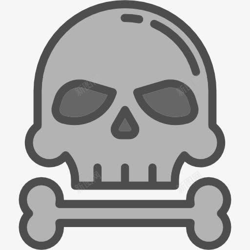颅骨图标png_新图网 https://ixintu.com 医疗 海盗 颅骨 骨 骷髅