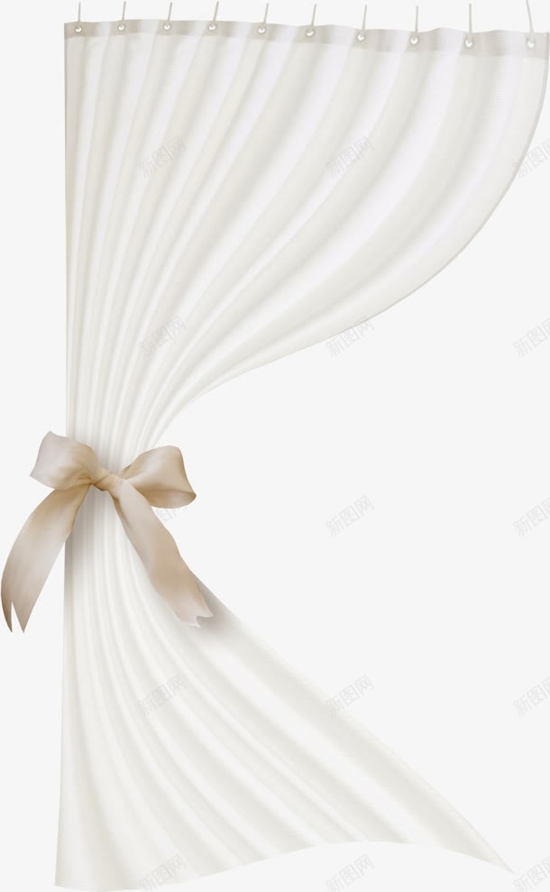白色窗帘实物png免抠素材_新图网 https://ixintu.com 实物 白色 窗帘