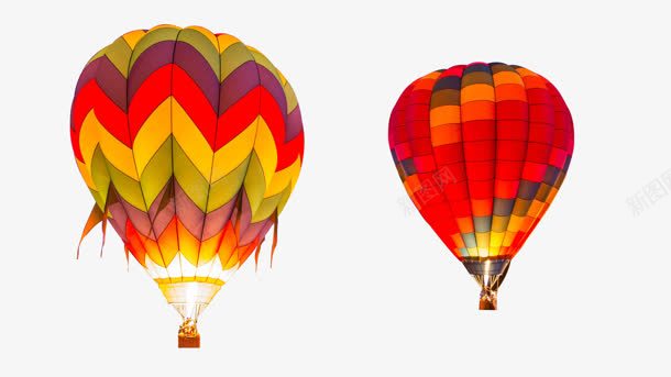两个发光热气球png免抠素材_新图网 https://ixintu.com 两个 发光 热气球