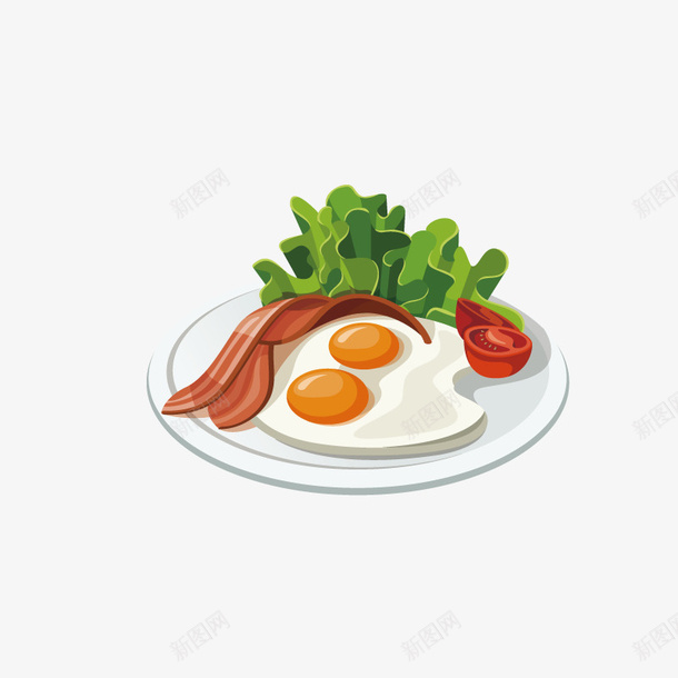卡通手绘美食荷包蛋png免抠素材_新图网 https://ixintu.com 健康的美食 创意 动漫动画 卡通手绘 荷包蛋 食物