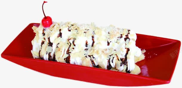 红色碗中的冰淇淋欧式花纹png免抠素材_新图网 https://ixintu.com 冰淇淋 欧式 红色 花纹