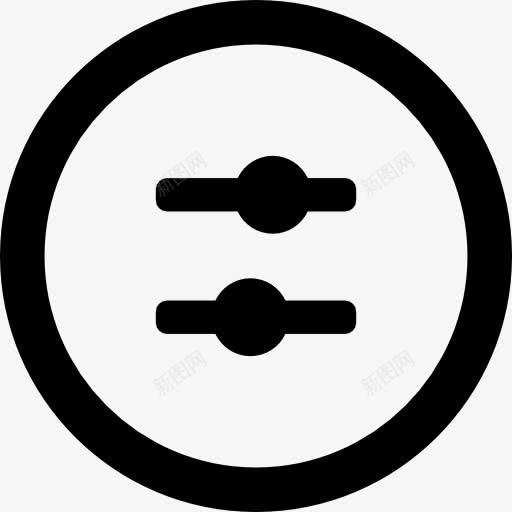 均衡的圆形按钮图标png_新图网 https://ixintu.com 圆 圆卷2 圆形 圈 均衡 按钮 接口 控件 控制台
