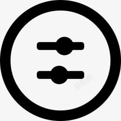 圆形控件均衡的圆形按钮图标高清图片