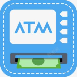 取钱机标ATM机图标高清图片