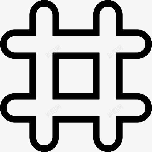 数字符号图标png_新图网 https://ixintu.com 交叉 形状 接口 数字 标志 符号 线 轮廓