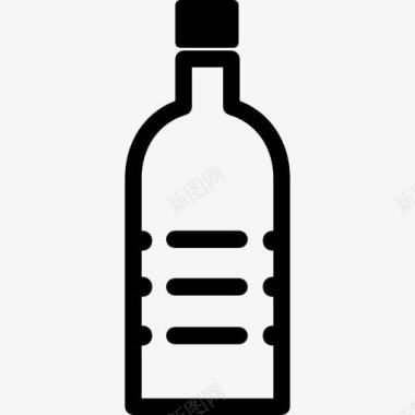 PET瓶的轮廓图标图标
